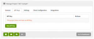 exceptionless api keys