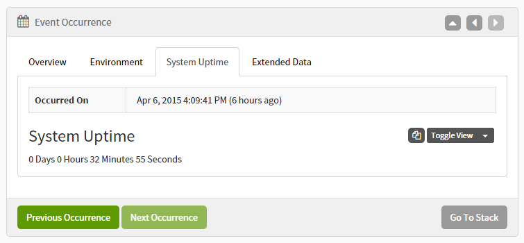 Exceptionless Plugin Screenshot